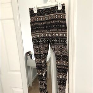 Patterned Sweater Leggings